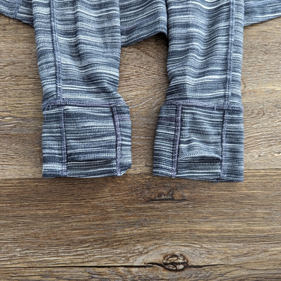 lululemon Women's Size 8 Gray Heather Zippered Hooded Jacket - Picture 5 of 7